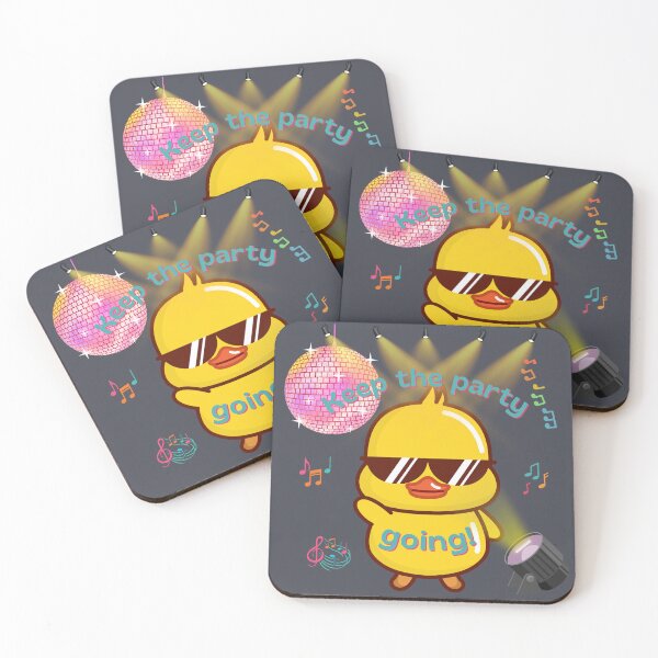 Item preview, Never-ending Party – Dancing Duckling “Keep the Party Going” designed and sold by MadeByKriss.