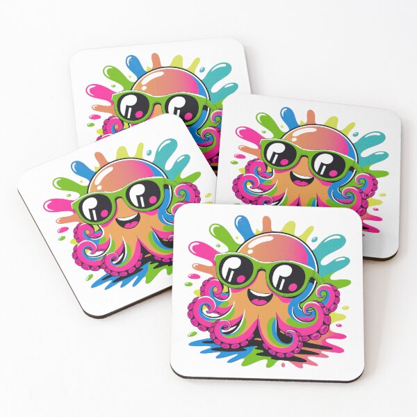 Item preview, Kawaii Octopus Cute Smiling designed and sold by MadCatPrints.