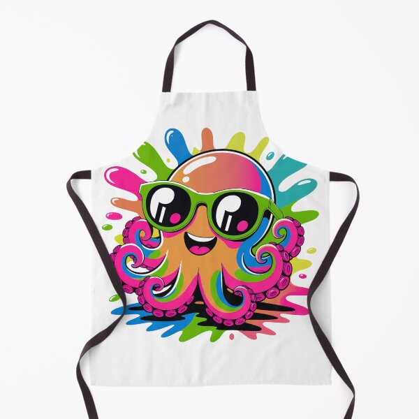 Item preview, Kawaii Octopus Cute Smiling designed and sold by MadCatPrints.