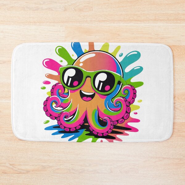 Item preview, Kawaii Octopus Cute Smiling designed and sold by MadCatPrints.