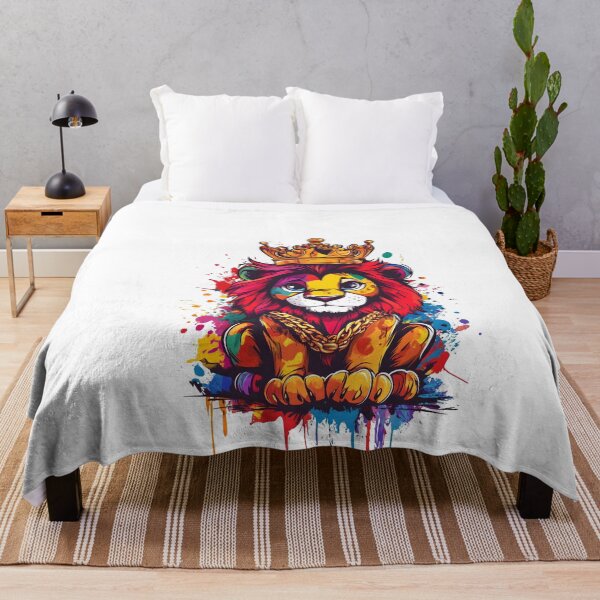 Item preview, Graffiti Lion King – Urban Jungle Street Art Character designed and sold by Ragil-Studio.