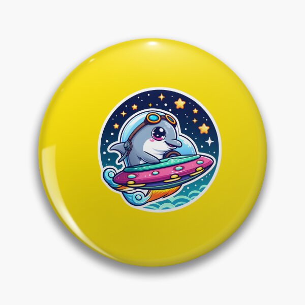 Item preview, UFO Cute Dolphin designed and sold by ArtistEmbrace.