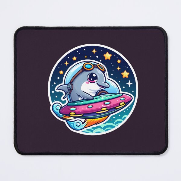 Item preview, UFO Cute Dolphin designed and sold by ArtistEmbrace.