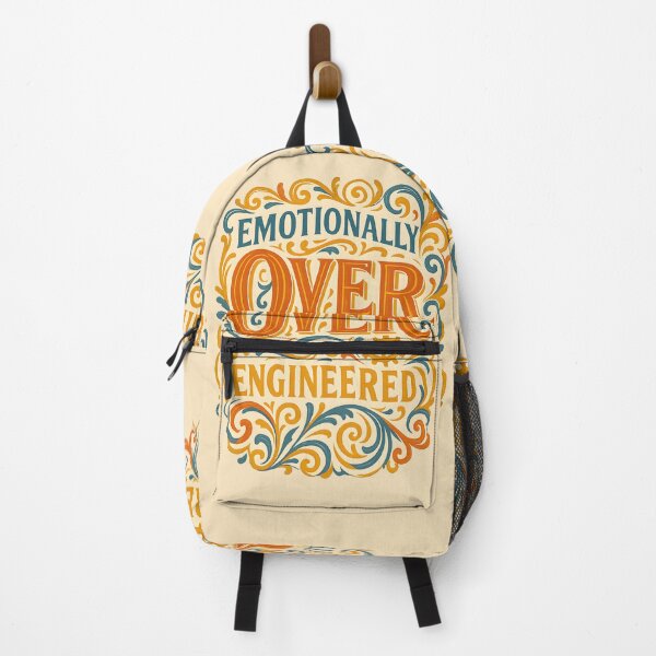 Item preview, Emotionally Over engineered. Funny Mental Health, wellbeing. designed and sold by Shoot-The-Moon.