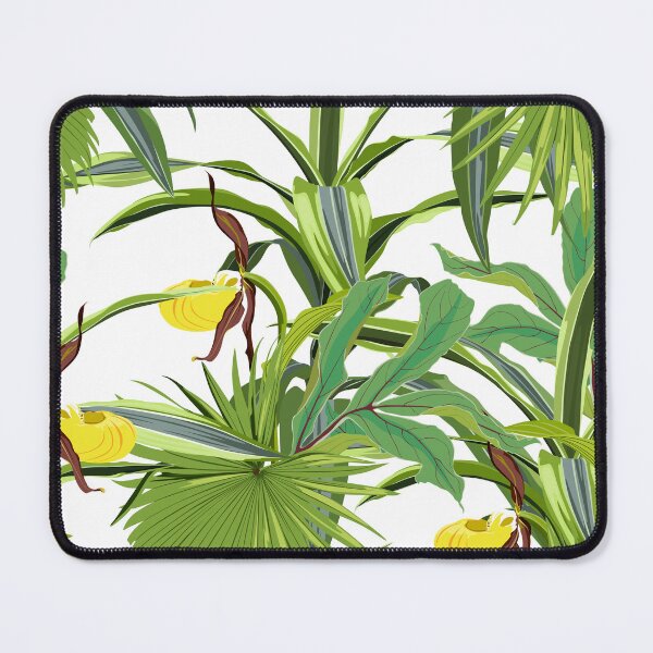 Item preview, Tropical leaves with orhid flowers. Seamless design with amazing palant with flowers. designed and sold by MatyKotiv.