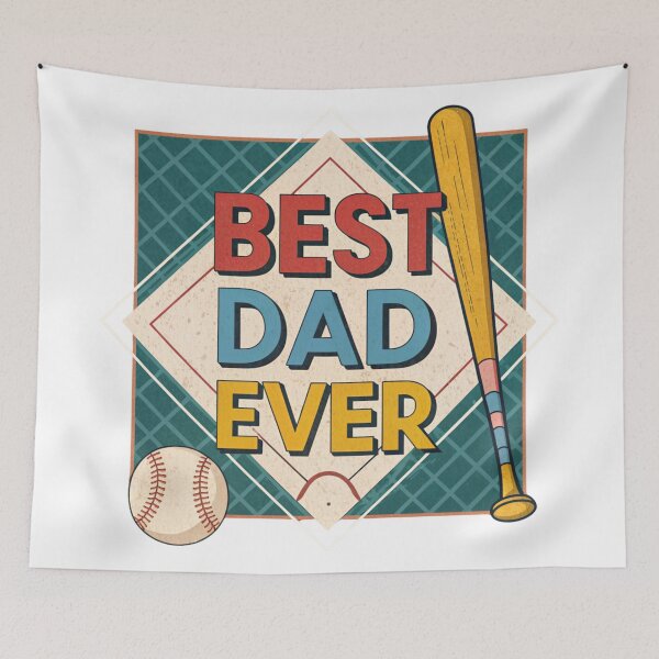 Item preview, Best Dad Ever Father's Day Gift - Baseball Dad designed and sold by wellie-chic.