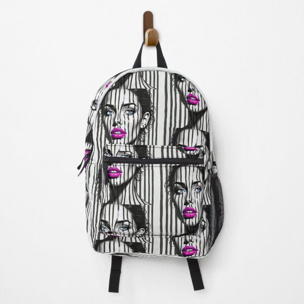 Item preview, Gorgeous, Sexy, Beautiful, Zebra Girl with Pink Lips and Blue Eyes designed and sold by Huskyyy Designs.