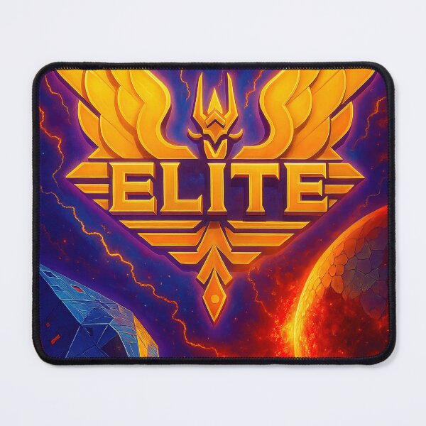 Item preview, Elite Gamer Cover Art Retro Sci-Fi Design designed and sold by Retr0Tshirts.