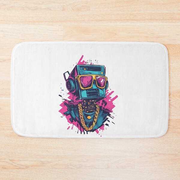 Item preview, Robot Rapper Graffiti Style – Futuristic Hip-Hop Character Design designed and sold by Ragil-Studio.