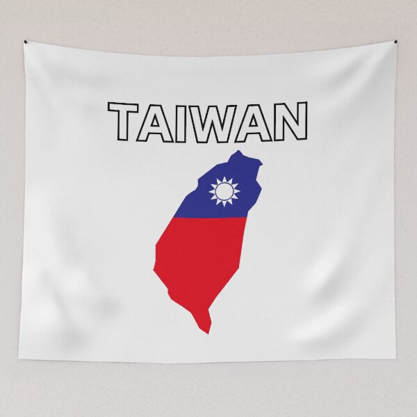 Item preview, Taiwan Flag Map designed and sold by atomstartup.