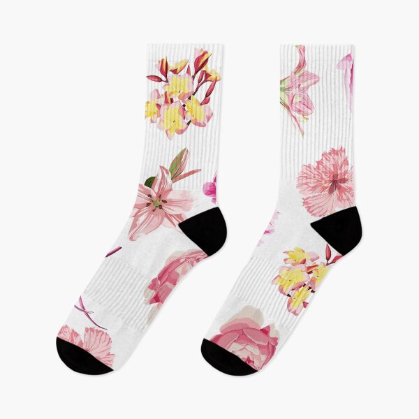 Item preview, Seamless pattern: many kind of pink exotic flowers. Hand drawn beautiful elements. designed and sold by MatyKotiv.