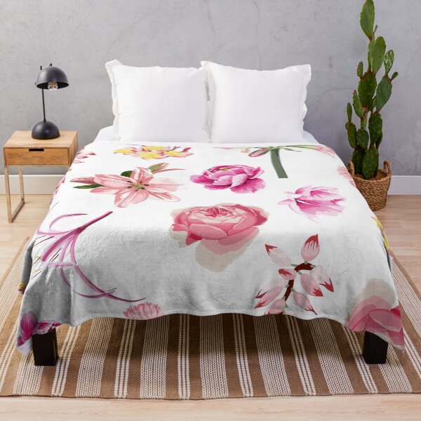 Item preview, Seamless pattern: many kind of pink exotic flowers. Hand drawn beautiful elements. designed and sold by MatyKotiv.