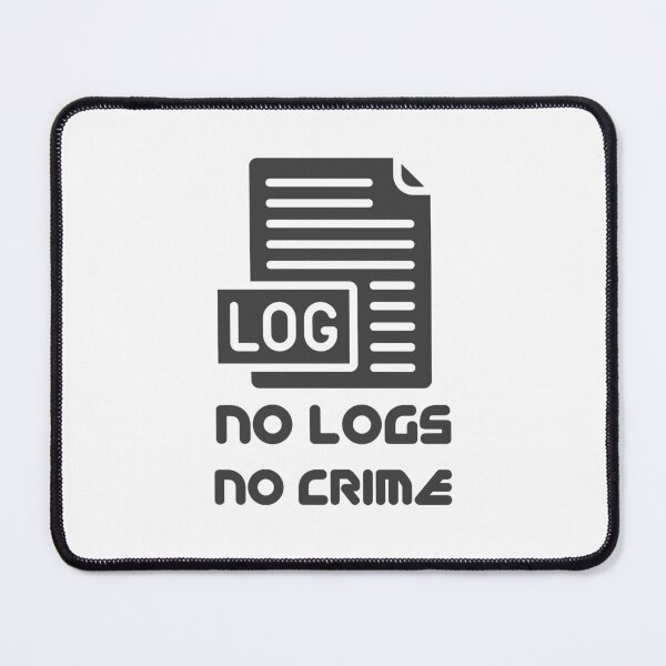 Item preview, no logs no crime designed and sold by Wordsmith-Wear.