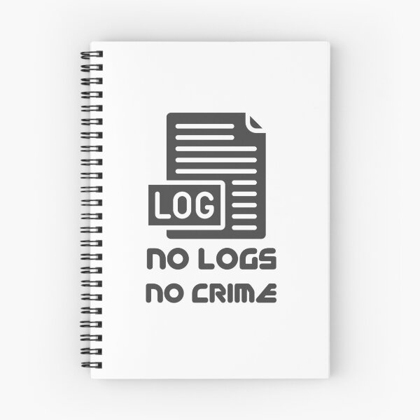 Item preview, no logs no crime designed and sold by Wordsmith-Wear.