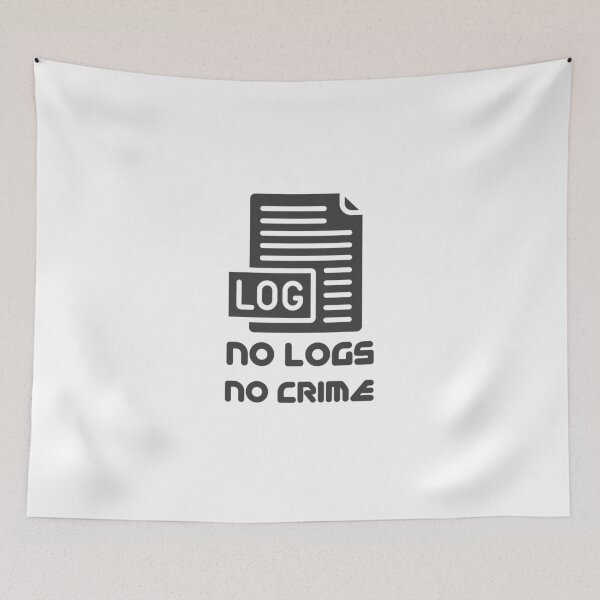Item preview, no logs no crime designed and sold by Wordsmith-Wear.