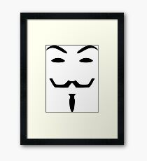 V for vendetta Framed Print