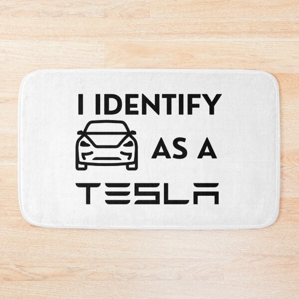 Item preview, I identify as a tesla funny car bumper designed and sold by Wordsmith-Wear.