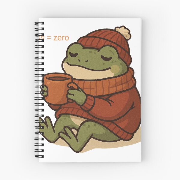 Item preview, Stress = Zero | Cute Relaxed Frog in Red Sweater designed and sold by Sara Raad.