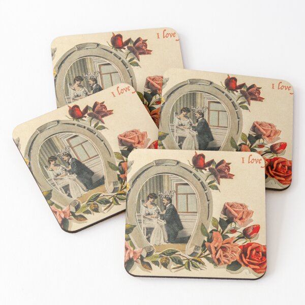 Item preview, I Love You vintage postcard designed and sold by Photopat.