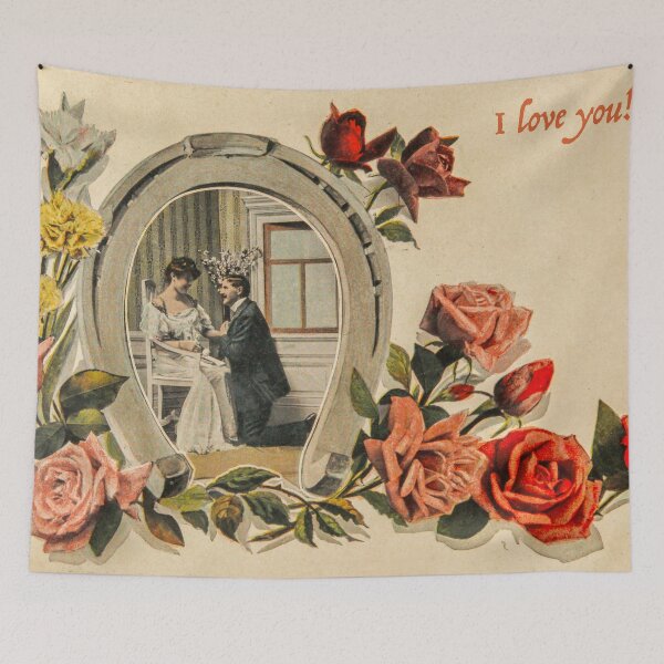Item preview, I Love You vintage postcard designed and sold by Photopat.