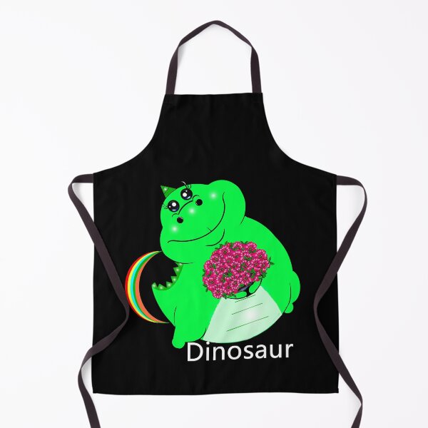 Item preview, A delightful dinosaur clutches a stunning bouquet of flowers designed and sold by Shirley cute art .