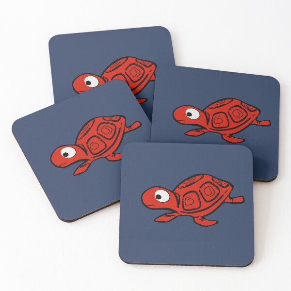 Item preview, Red Turtle -turtle racing designed and sold by ARTEMIDA'S STORE.
