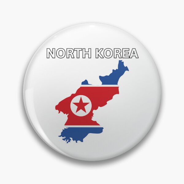 Item preview, North Korea Flag Map designed and sold by atomstartup.