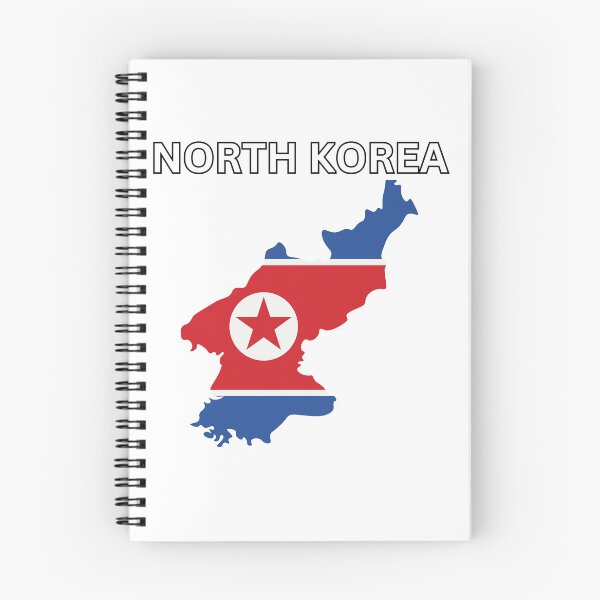 Item preview, North Korea Flag Map designed and sold by atomstartup.