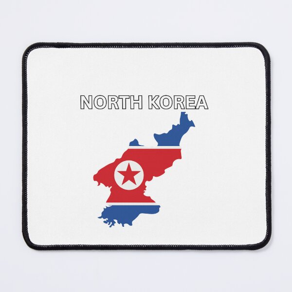 Item preview, North Korea Flag Map designed and sold by atomstartup.