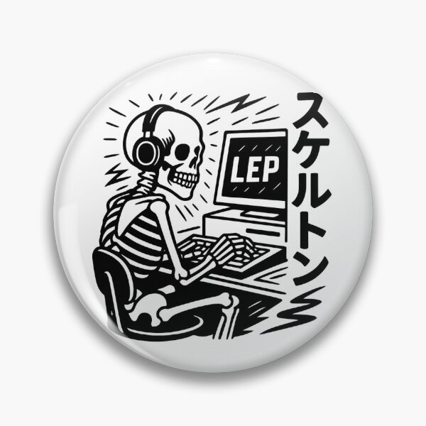 Item preview, Skeleton With Headphones designed and sold by LEPLuke.