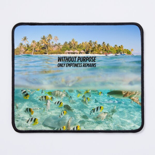 Item preview, Clear Underwater Beach and Island Scene with Inspiring Motto – Nature & Truth Art for Apparel and Accessories designed and sold by knalpot-design.