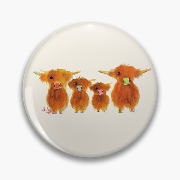 Item preview, ‘GiNGeR NuT FaMiLY ‘HiGHLaND CoWS by SHiRLeY MacARTHuR  designed and sold by Shirley MacArthur Art.