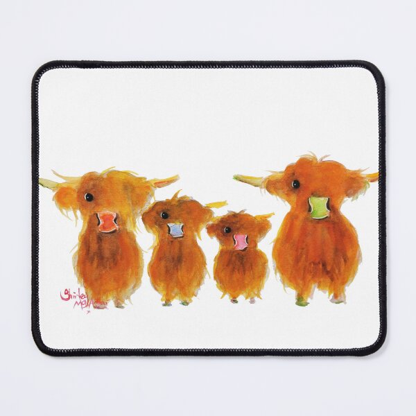 Item preview, ‘GiNGeR NuT FaMiLY ‘HiGHLaND CoWS by SHiRLeY MacARTHuR  designed and sold by Shirley MacArthur Art.