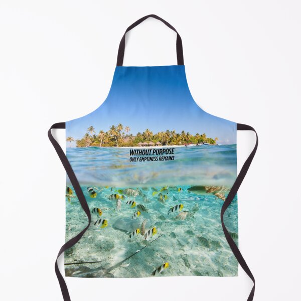 Item preview, Clear Underwater Beach and Island Scene with Inspiring Motto – Nature & Truth Art for Apparel and Accessories designed and sold by knalpot-design.