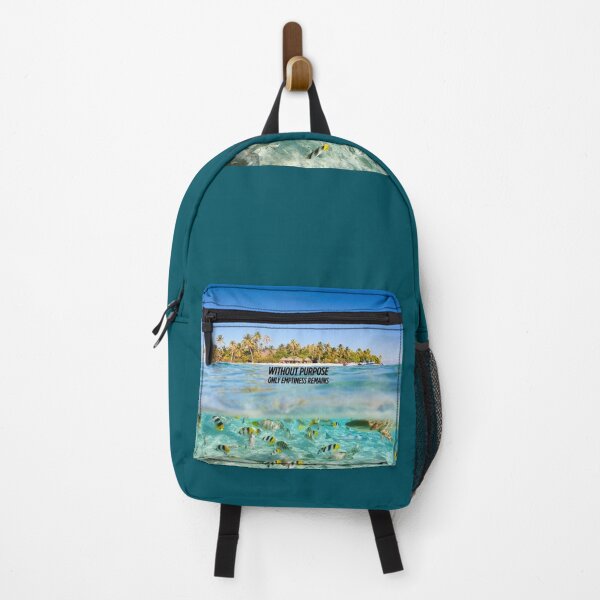 Item preview, Clear Underwater Beach and Island Scene with Inspiring Motto – Nature & Truth Art for Apparel and Accessories designed and sold by knalpot-design.