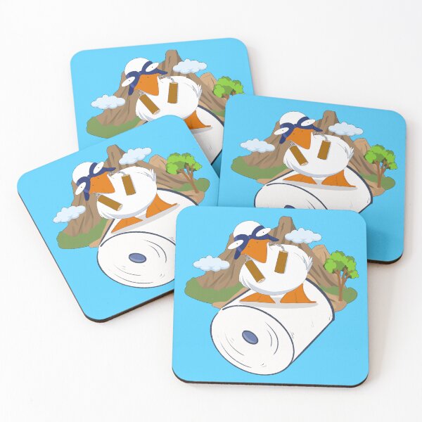Item preview, Aylesbury Duck with Toilet Paper in Martial Arts Style designed and sold by Mobile's Blue Sky.