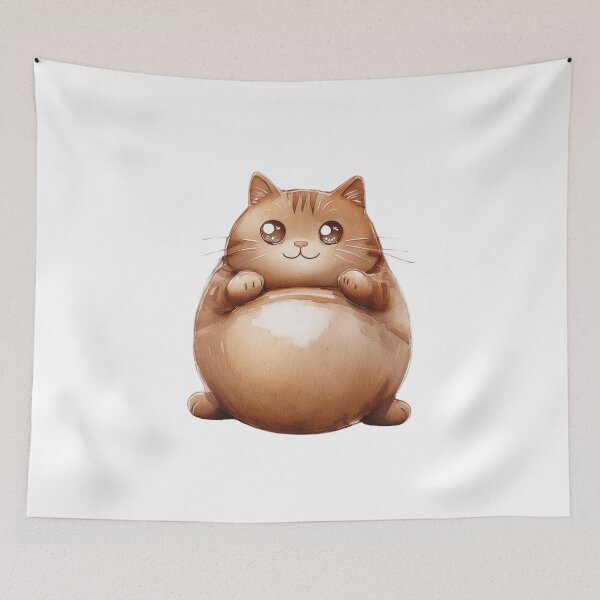Item preview, Vintage Chonky Cat designed and sold by CreatedbyKandJ.