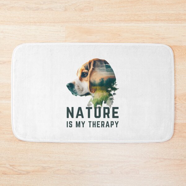 Item preview, Nature is My Therapy - Beagle Dog Art designed and sold by ShadowAndSlate.