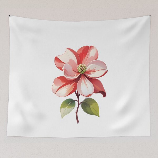 Item preview, Red Dogwood Flower designed and sold by HOMETOWN86.
