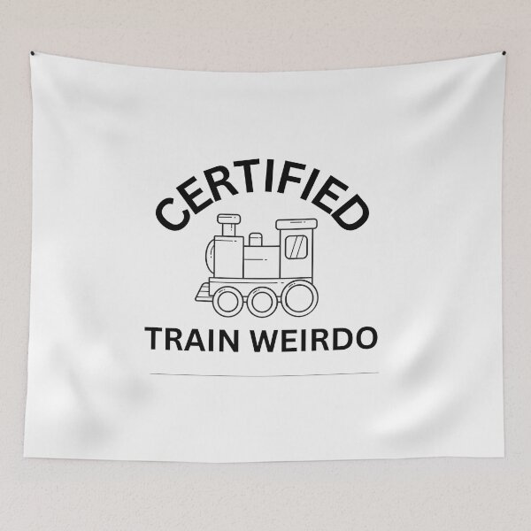 Item preview, Certified Train Weirdo – Funny Railway Enthusiast Design designed and sold by Harprints.Studio.