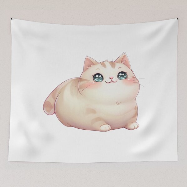 Item preview, Cute Chonky Cat designed and sold by CreatedbyKandJ.