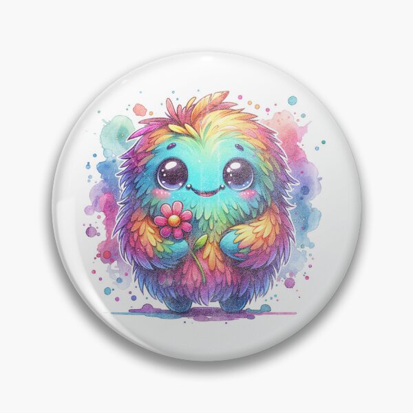 Item preview, Monster Fun with a Flower designed and sold by Sunscape-Art.