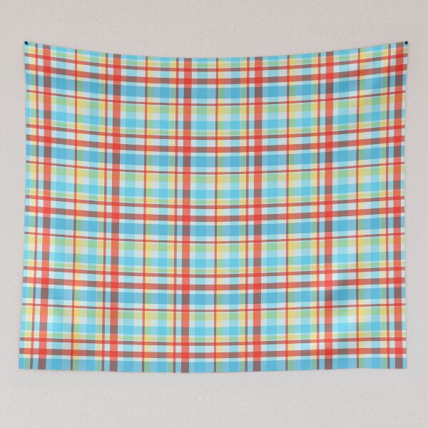 Item preview, Red Yellow and Blue Plaid- Seamless Gingham Checkered Pattern  designed and sold by DanielaHughes.