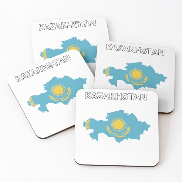 Item preview, Kazakhstan Flag Map designed and sold by atomstartup.