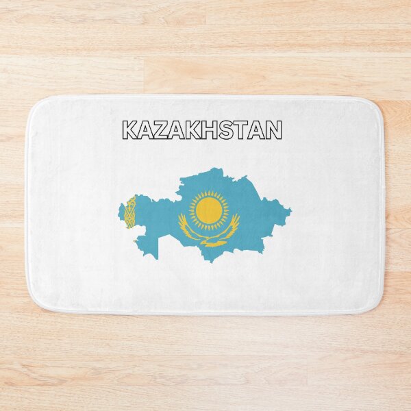 Item preview, Kazakhstan Flag Map designed and sold by atomstartup.