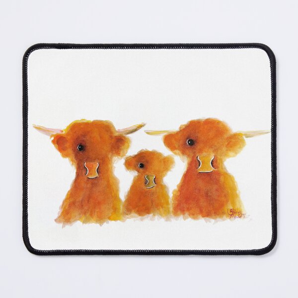 Item preview, ‘ JuST THe 3 oF US ‘HiGHLaND CoWS by SHiRLeY MacARTHuR designed and sold by Shirley MacArthur Art.