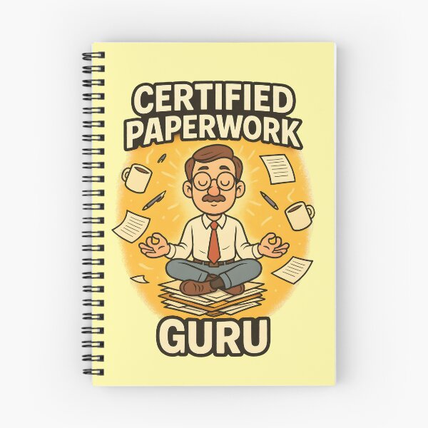 Item preview, Certified Paperwork Guru - Funny Office Meditation designed and sold by atihca.