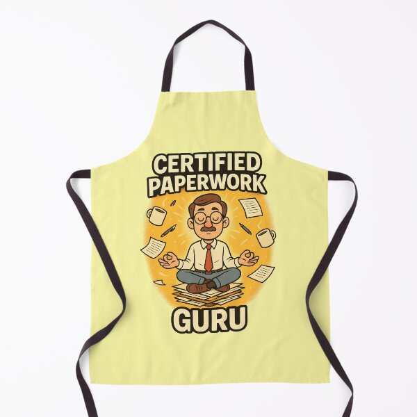 Item preview, Certified Paperwork Guru - Funny Office Meditation designed and sold by atihca.