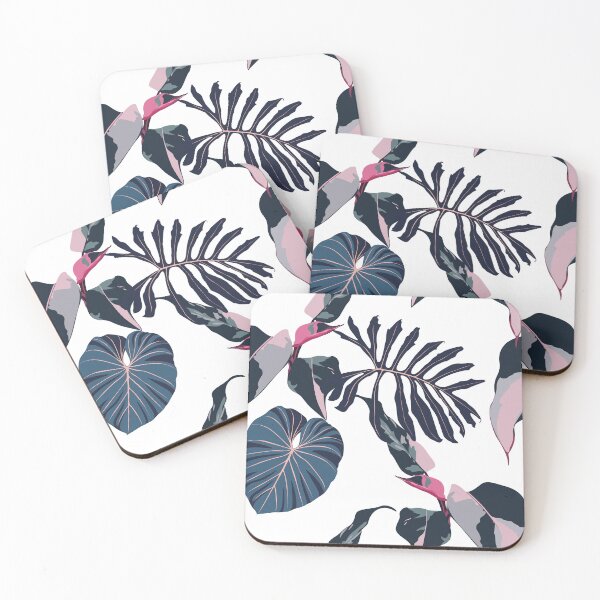 Item preview, Blue palm tropical leaves seamless pattern. Decorative background in rustic boohoo style for wedding invite, fabric.	 designed and sold by MatyKotiv.