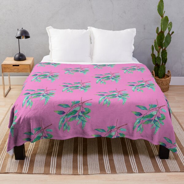 Item preview, Aqua Laurel Leaves designed and sold by Lolo.InkedNature.